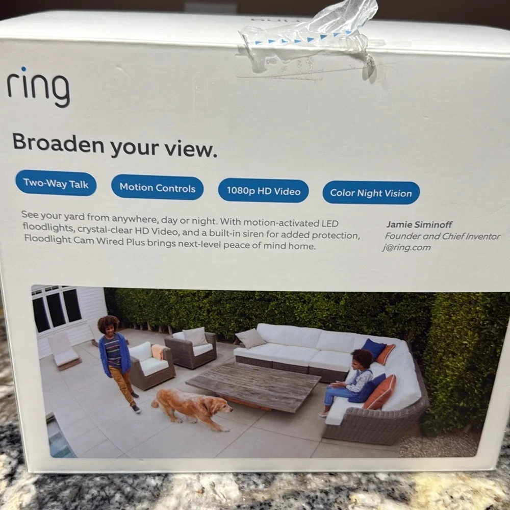Ring Floodlight Cam Wired Plus - Black $190